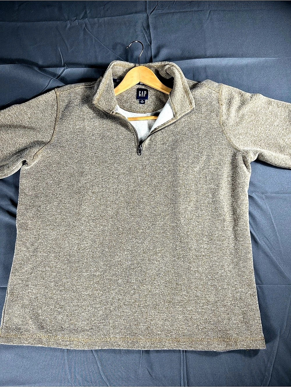 GAP Quarter-Zip Pullover in Brown Size XL Like New